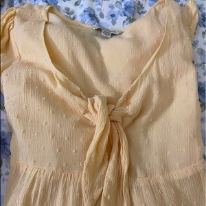 American Eagle Tie Front Babydoll Dress